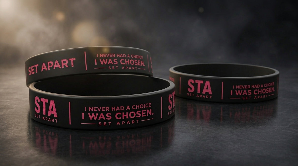 SET APART — Black & Pink Wristband