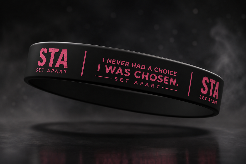 SET APART — Black & Pink Wristband